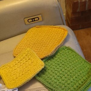 Handcrafted Yellow and Green Table Linens